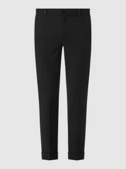 Neu ⭐ Mango Slim Fit Anzughose Mit Stretch-Anteil - Schwarz ?