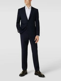 Am billigsten ✨ HUGO Hose Mit Bügelfalten Modell 'Simmons' - Marineblau ?