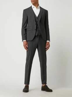 Großhandel ? Cinque Slim Fit 2-Knopf-Sakko Mit Stretch-Anteil Modell 'CiCastello' - 'CIPOWERSTRETCH' - Mittelgrau ✨