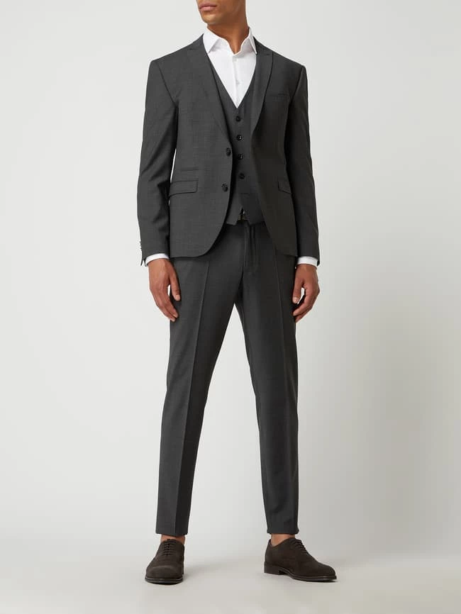 Großhandel ? Cinque Slim Fit 2-Knopf-Sakko Mit Stretch-Anteil Modell 'CiCastello' - 'CIPOWERSTRETCH' - Mittelgrau ✨ 1 Großhandel ? Cinque Slim Fit 2-Knopf-Sakko Mit Stretch-Anteil Modell 'CiCastello' - 'CIPOWERSTRETCH' - Mittelgrau ✨