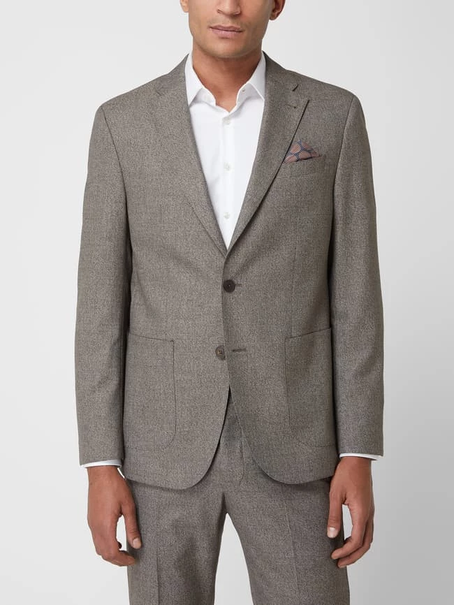 Blitzangebot ? Pierre Cardin Slim Fit 2-Knopf-Sakko Mit Stretch-Anteil Modell 'Michel' - Aubergine Meliert ? 4 Blitzangebot ? Pierre Cardin Slim Fit 2-Knopf-Sakko Mit Stretch-Anteil Modell 'Michel' - Aubergine Meliert ? – Bild 4