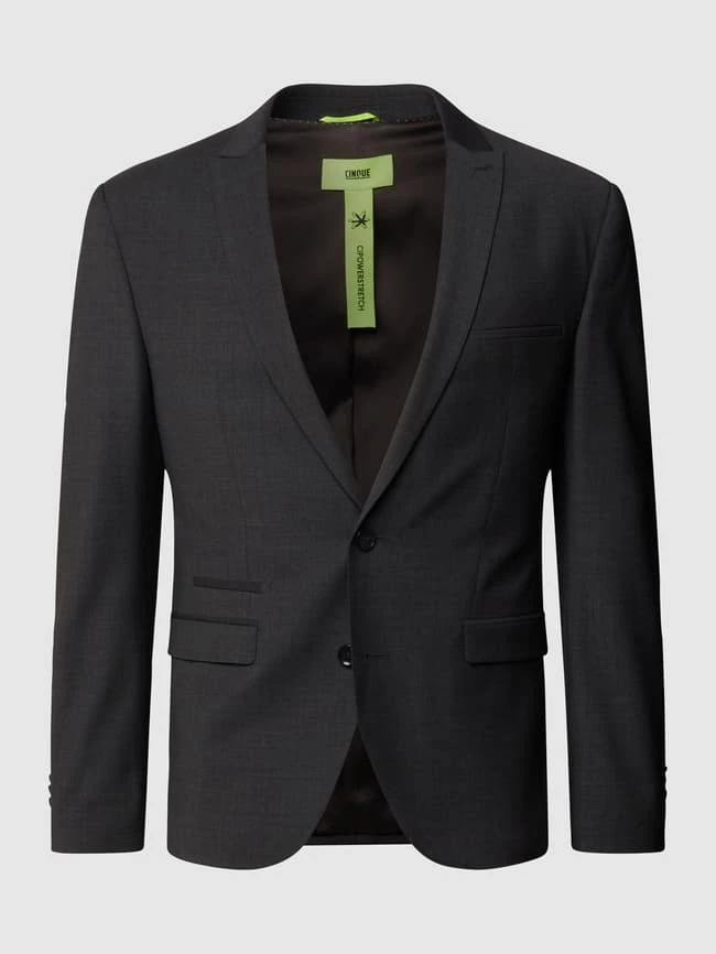 Großhandel ? Cinque Slim Fit 2-Knopf-Sakko Mit Stretch-Anteil Modell 'CiCastello' - 'CIPOWERSTRETCH' - Mittelgrau ✨ 2 Großhandel ? Cinque Slim Fit 2-Knopf-Sakko Mit Stretch-Anteil Modell 'CiCastello' - 'CIPOWERSTRETCH' - Mittelgrau ✨ – Bild 2