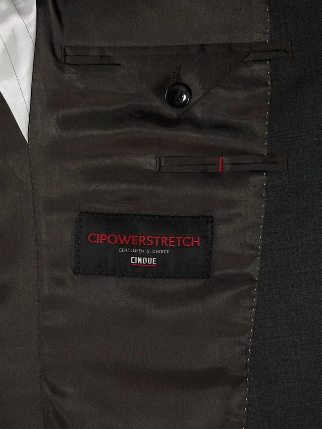 Großhandel ? Cinque Slim Fit 2-Knopf-Sakko Mit Stretch-Anteil Modell 'CiCastello' - 'CIPOWERSTRETCH' - Mittelgrau ✨ 5 Großhandel ? Cinque Slim Fit 2-Knopf-Sakko Mit Stretch-Anteil Modell 'CiCastello' - 'CIPOWERSTRETCH' - Mittelgrau ✨ – Bild 5