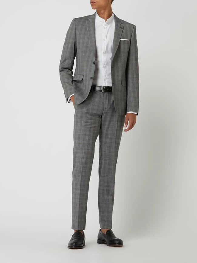 Schlussverkauf ⭐ DIGEL Extra Slim Fit Anzughose Mit Stretch-Anteil Modell 'Nanno' - Anthrazit ? 1 Schlussverkauf ⭐ DIGEL Extra Slim Fit Anzughose Mit Stretch-Anteil Modell 'Nanno' - Anthrazit ?