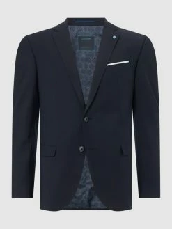 Coupon ? Pierre Cardin 2-Knopf-Sakko Mit Schurwoll-Anteil Modell 'Grant' - 'Futureflex' - Dunkelblau ❤️