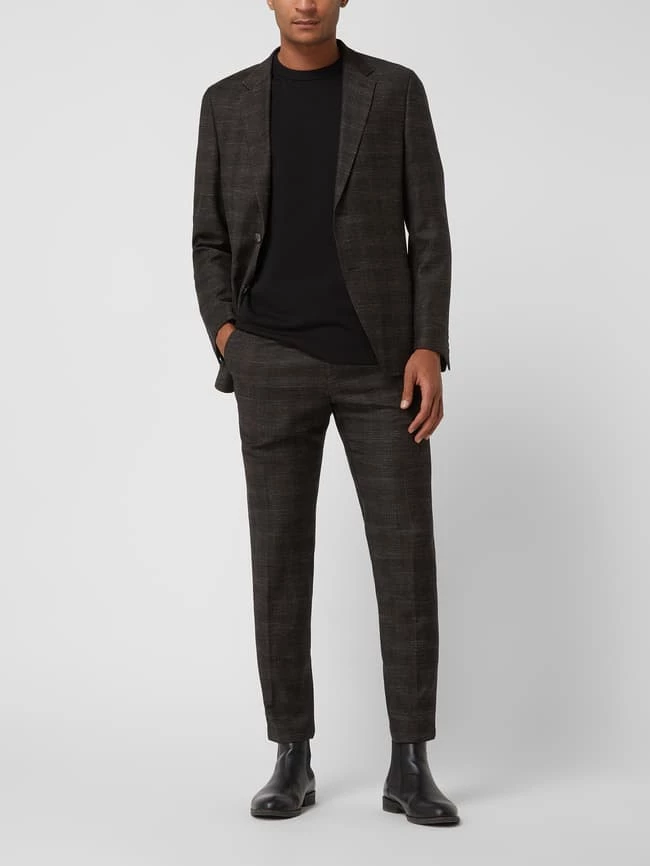 Brandneu ? Strellson Slim Fit Anzughose Mit Leinen-Anteil Modell 'Till' - Dunkelbraun ? 1 Brandneu ? Strellson Slim Fit Anzughose Mit Leinen-Anteil Modell 'Till' - Dunkelbraun ?