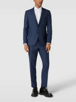 Auslauf ✨ HUGO Hose Mit Bügelfalten Modell 'Hesten' - Blau ?