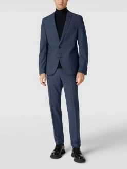 Am billigsten ? Drykorn Slim Fit Stoffhose Mit Bügelfalten Modell 'Piet' - Dunkelblau ?