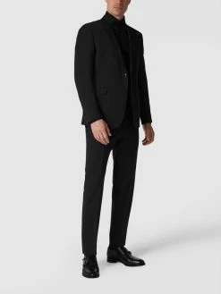 Großhandel ? Strellson Slim Fit 2-Knopf-Sakko Mit Fallendem Revers 'Flex Cross' - Schwarz ?