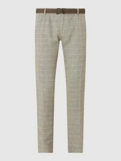 Rabatt ⭐ CG - Club Of Gents Anzughose Aus Leinenmischung Modell 'Cody' - Grün ✔️