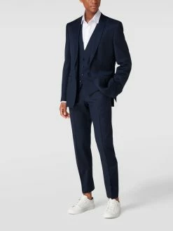 Bestes Angebot ? BOSS Anzughose Aus Schurwolle Modell 'Genius' - Marineblau ?