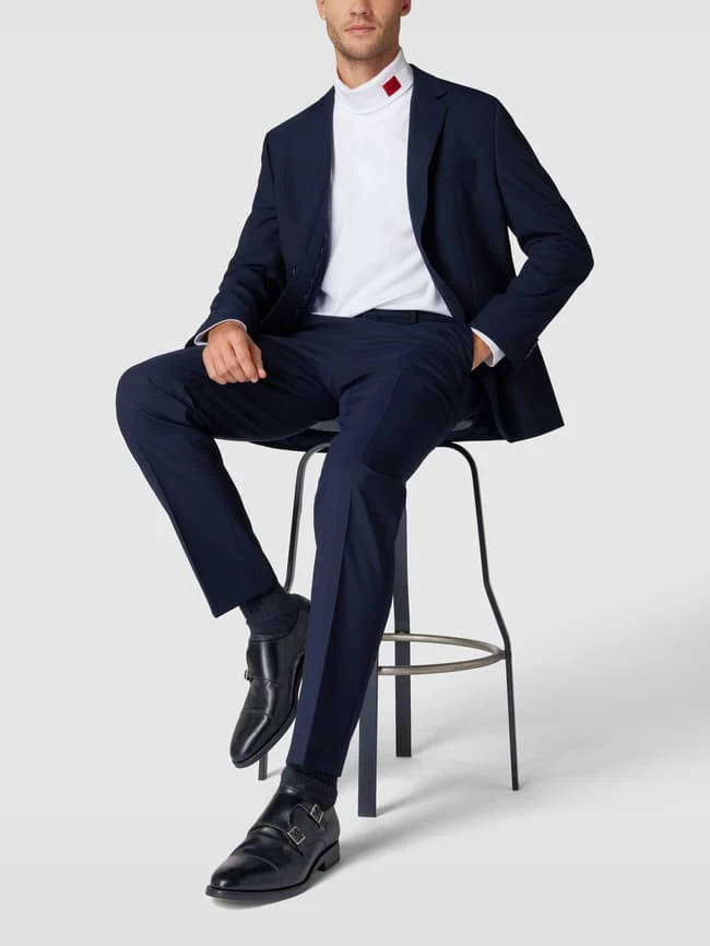 Coupon ? BOSS Regular Fit Anzughose Mit Eingrifftaschen Modell 'Leon' - Marineblau ? 1 Coupon ? BOSS Regular Fit Anzughose Mit Eingrifftaschen Modell 'Leon' - Marineblau ?