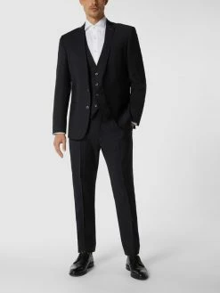 Budget ? Roy Robson Slim Fit 2-Knopf-Sakko Aus Schurwollmischung - Schwarz ❤️