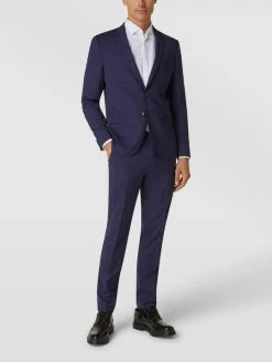 Schlussverkauf ? HUGO Anzughose Mit Dezentem Karomuster Modell 'Hesten' - Royalblau ⌛