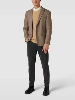 Auslauf ✔️ DIGEL Modern Fit 2-Knopf-Sakko Mit Pattentaschen Modell 'Ezzo' - Beige ✨